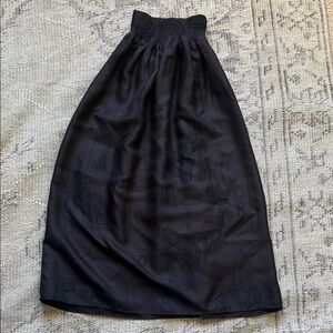 Hermes Black A-Line Skirt